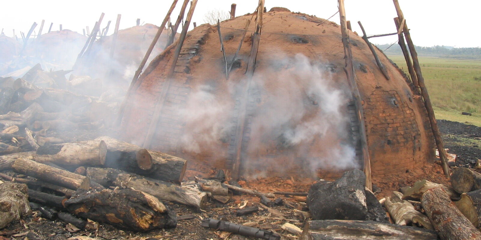 Argentinischer Holzkohle-Meiler für ursprüngliche Produktion