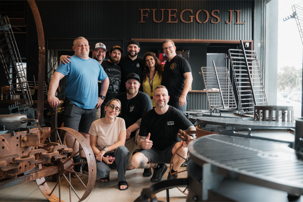 Alle Teilnehmer des DAT-Tripodi Asado-Workshop in Argentinien.